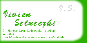 vivien selmeczki business card